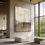 Beige General Abstract Wall Art for Modern Living Room Decor AURA287