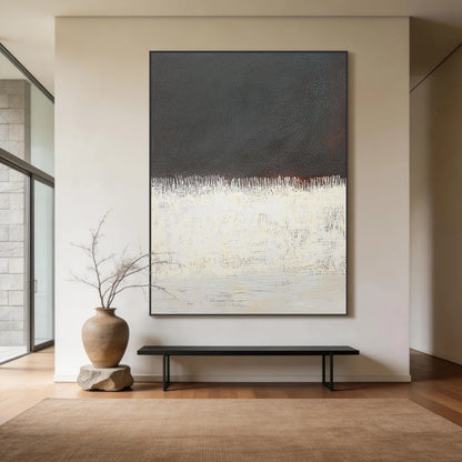 Wabi Sabi Style Black Beige Minimalist Home Decor Piece AURA264