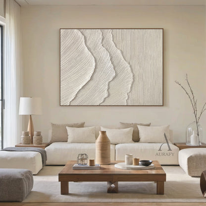 Beige Coastal Minimalist Home Decor Piece for Sea-Themed Interiors AURA307
