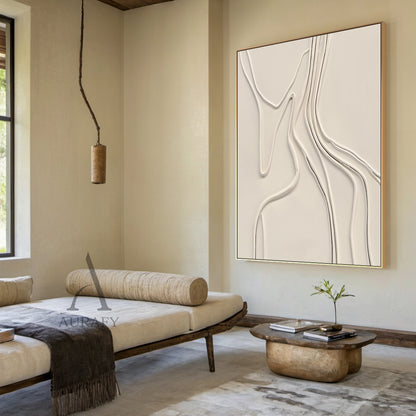 Minimalist Beige Wall Art for Living Room Bedroom Home Decor AURA284