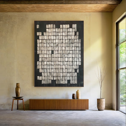 Wabi Sabi Style Black Beige Rustic Home Decor Accent Piece AURA280