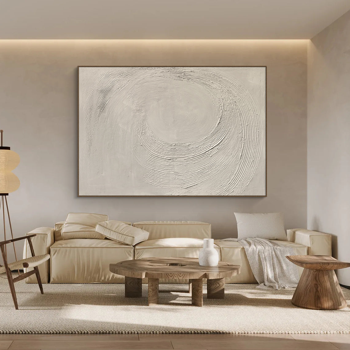 Quiet Orbit-Beige Spatial Field-AURA095