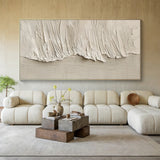 Quiet Tide-Beige Abstract Wall Art-Spatial Field-AURA085