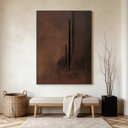 Brown General Abstract Wall Art Decor for Home Living Room AURA380
