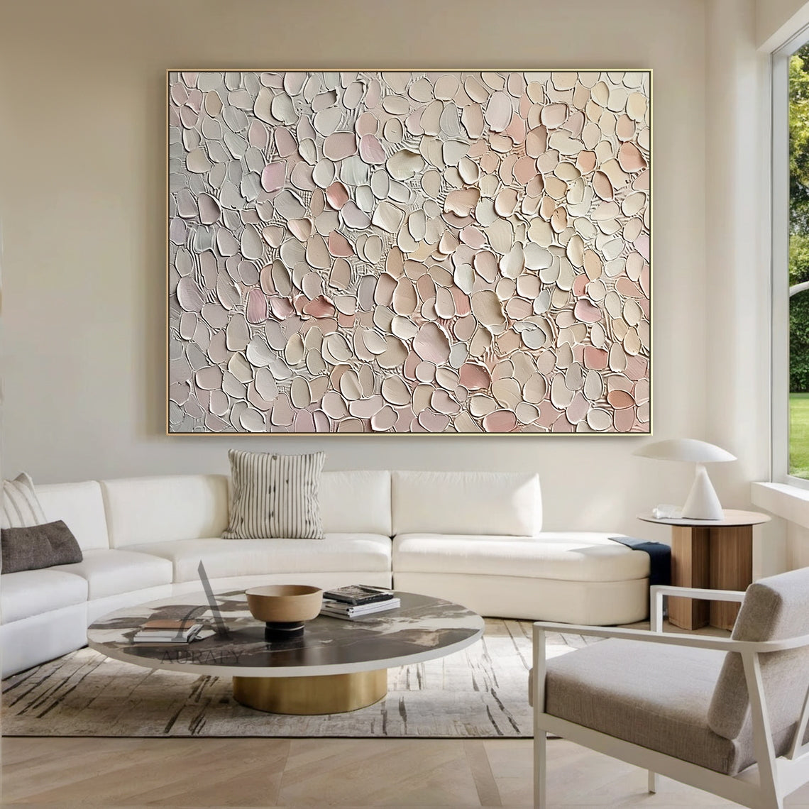 Tactile 3D Textured Brown Abstract Art Modern Organic Sculpted Canvas Wall Decor AURA459