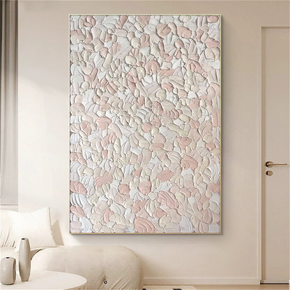 Petal Drift-Pink Botanical Texture Field-AURA160