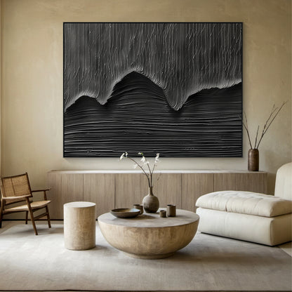 Shadow Tides-Black 3D Textured-AURA058