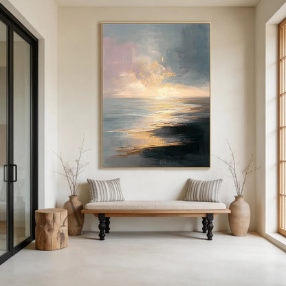 Minimalist Black Wall Art Cracked Tactile Surface High-Relief Wabi-Sabi Inspired Decorative Artwork AURA427