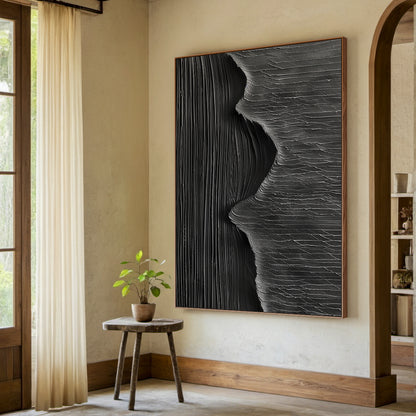 Shadow Tides-Black 3D Textured-AURA058