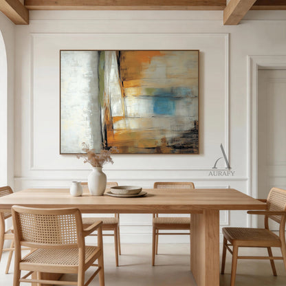 General Abstract Brown Beige Canvas Art for Home Decor AURA399