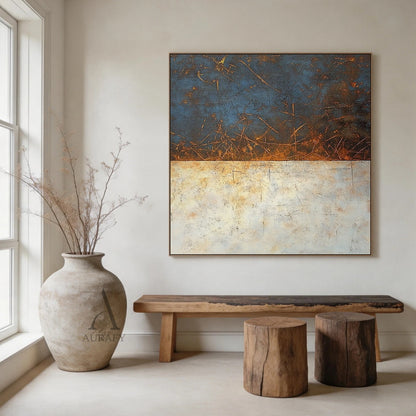 Minimalist Wall Art Beige High-Relief Sculpted Curves Tactile Matte Surface Modern Organic Decor AURA431