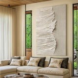Quiet Tide-Beige Abstract Wall Art-Spatial Field-AURA085