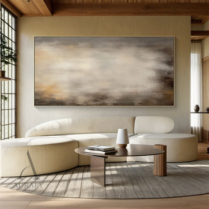 General Abstract Beige Black Wall Art Decor for Home AURA289