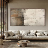 Beige General Abstract Wall Art for Modern Living Room Decor AURA287