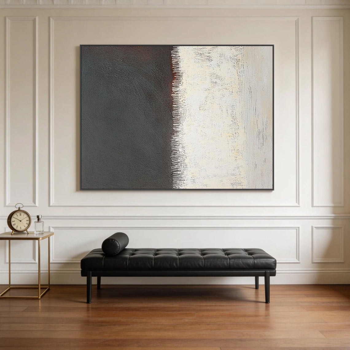 Wabi Sabi Style Black Beige Minimalist Home Decor Piece AURA264