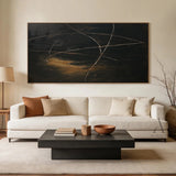 Brown and Black Abstract Wall Art for Modern Home Decor AURA271