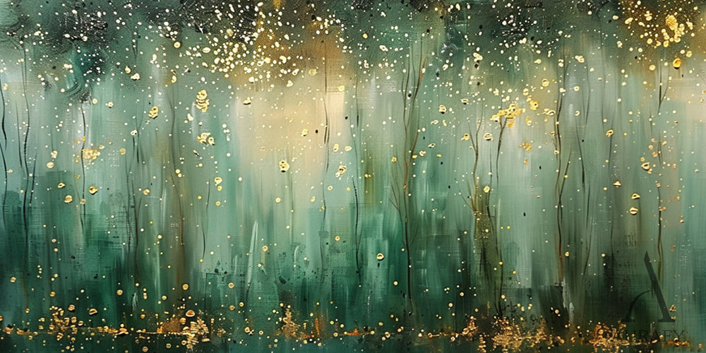 Stylish Green Landscape Home Decor Wall Art for Living Rooms AURA320
