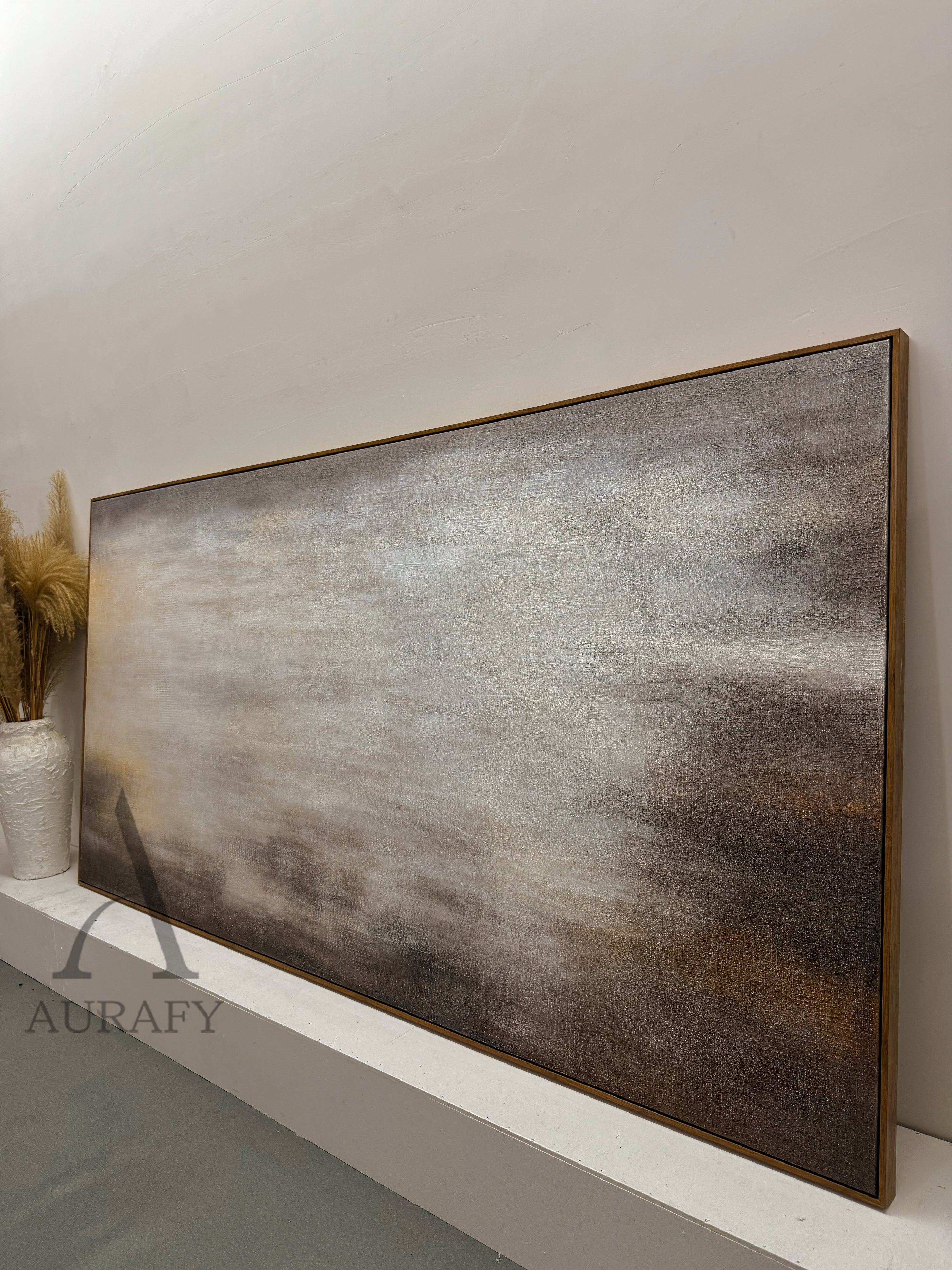 General Abstract Beige Black Wall Art Decor for Home AURA289