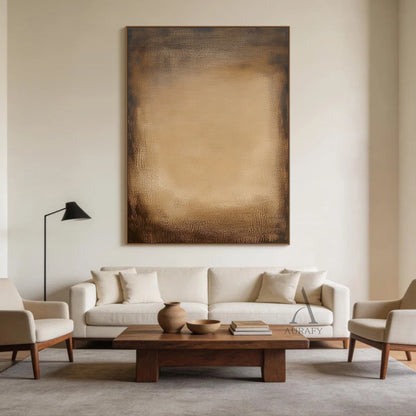 Modern Brown General Abstract Wall Art Print for Home Decor AURA351
