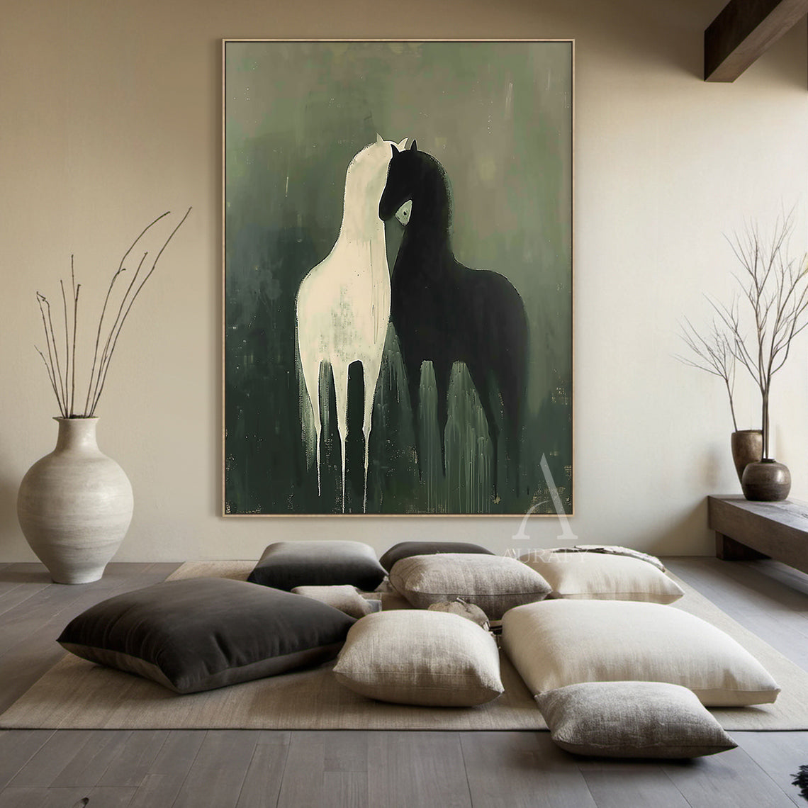 Modern Green Animal Figurine Decor for Home Living Areas AURA336