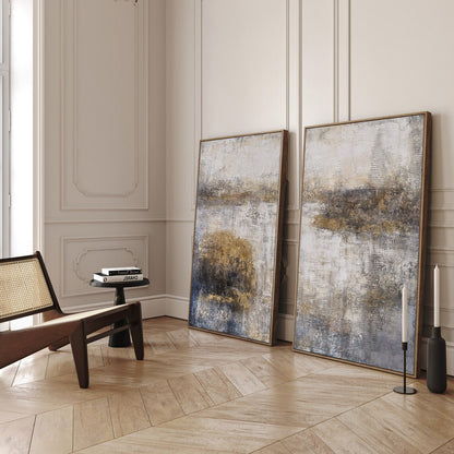 Modern Beige Brown Ceramic Vases Abstract Wall Art Decor Set -AURA180