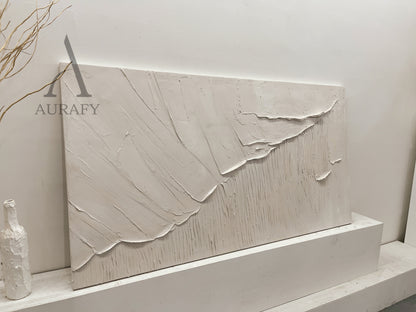 Beige 3D Textured Painting Modern Home Living Room Wall Art AURA283