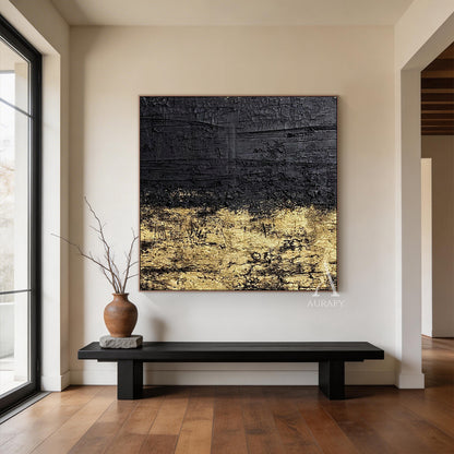 Black General Abstract Wall Art for Modern Home Office Decor AURA259