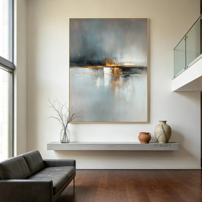 Gray General Abstract Wall Art for Modern Home Decor AURA358