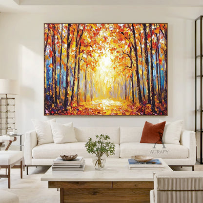 Colorful Landscape Wall Art Rustic Natural Home Decor Piece AURA308