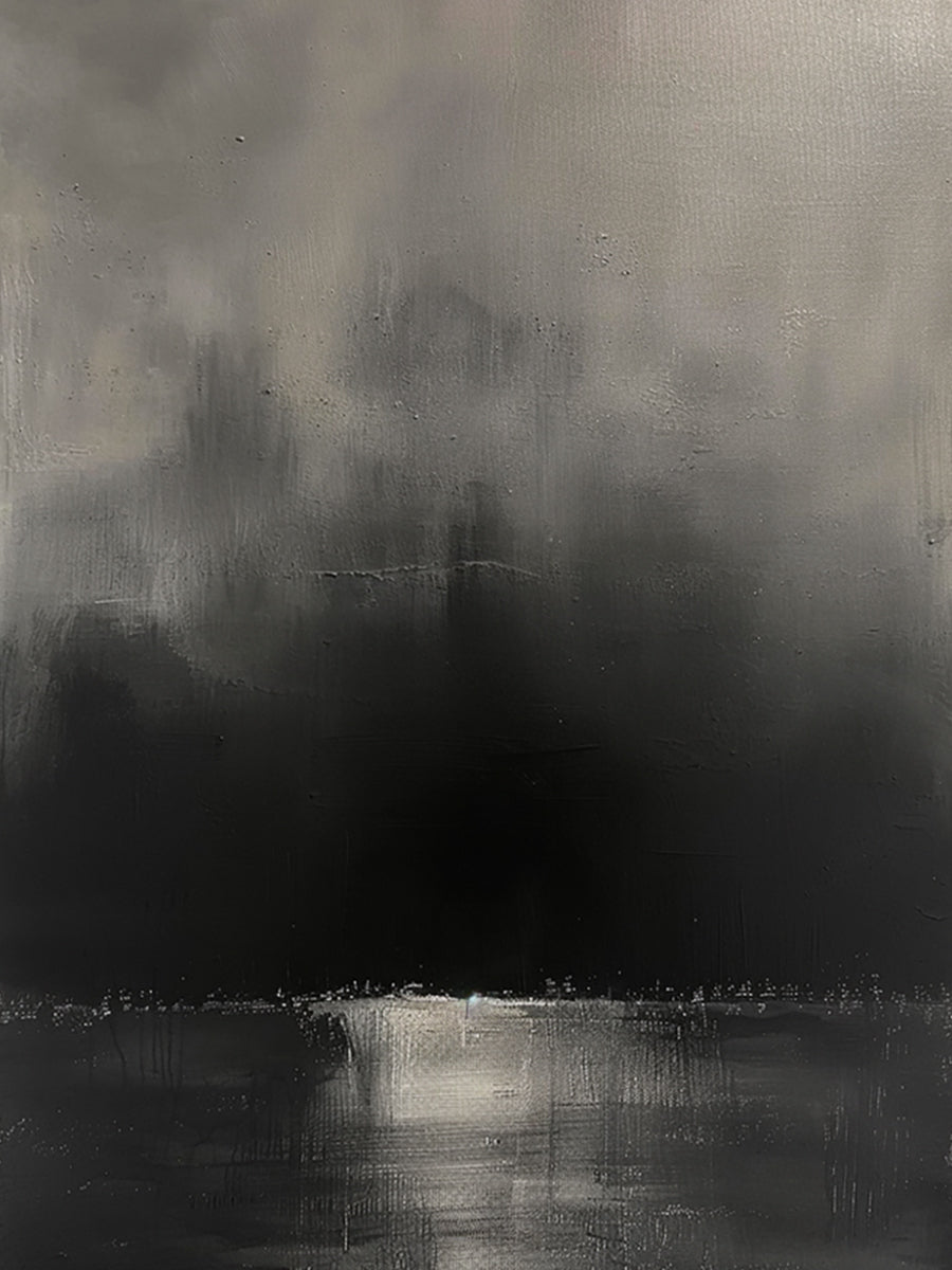 Black General Abstract Wall Art for Modern Living Room Decor AURA297