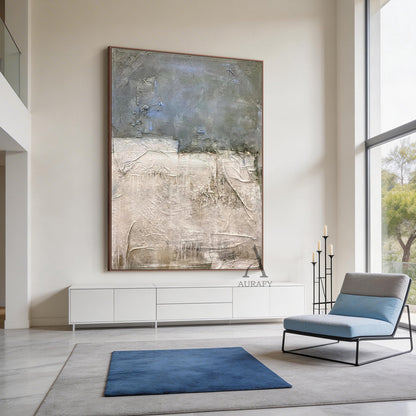 Blue General Abstract Wall Art Modern Home Decor Living Room AURA244