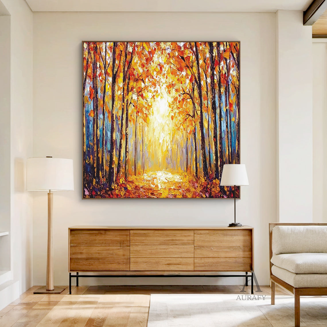 Colorful Landscape Wall Art Rustic Natural Home Decor Piece AURA308