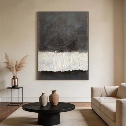 Abstract Black Beige Wall Art for Modern Home Decor AURA277