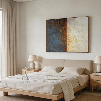 Minimalist Wall Art Beige High-Relief Sculpted Curves Tactile Matte Surface Modern Organic Decor AURA431