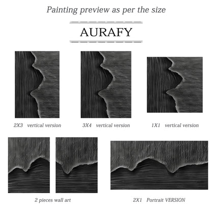 Shadow Tides-Black 3D Textured-AURA058