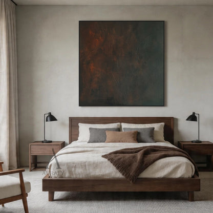 Minimalist Black Wall Art Sculpted High-Relief Tactile Surface Layered Curves Vertical Stripes AURA429