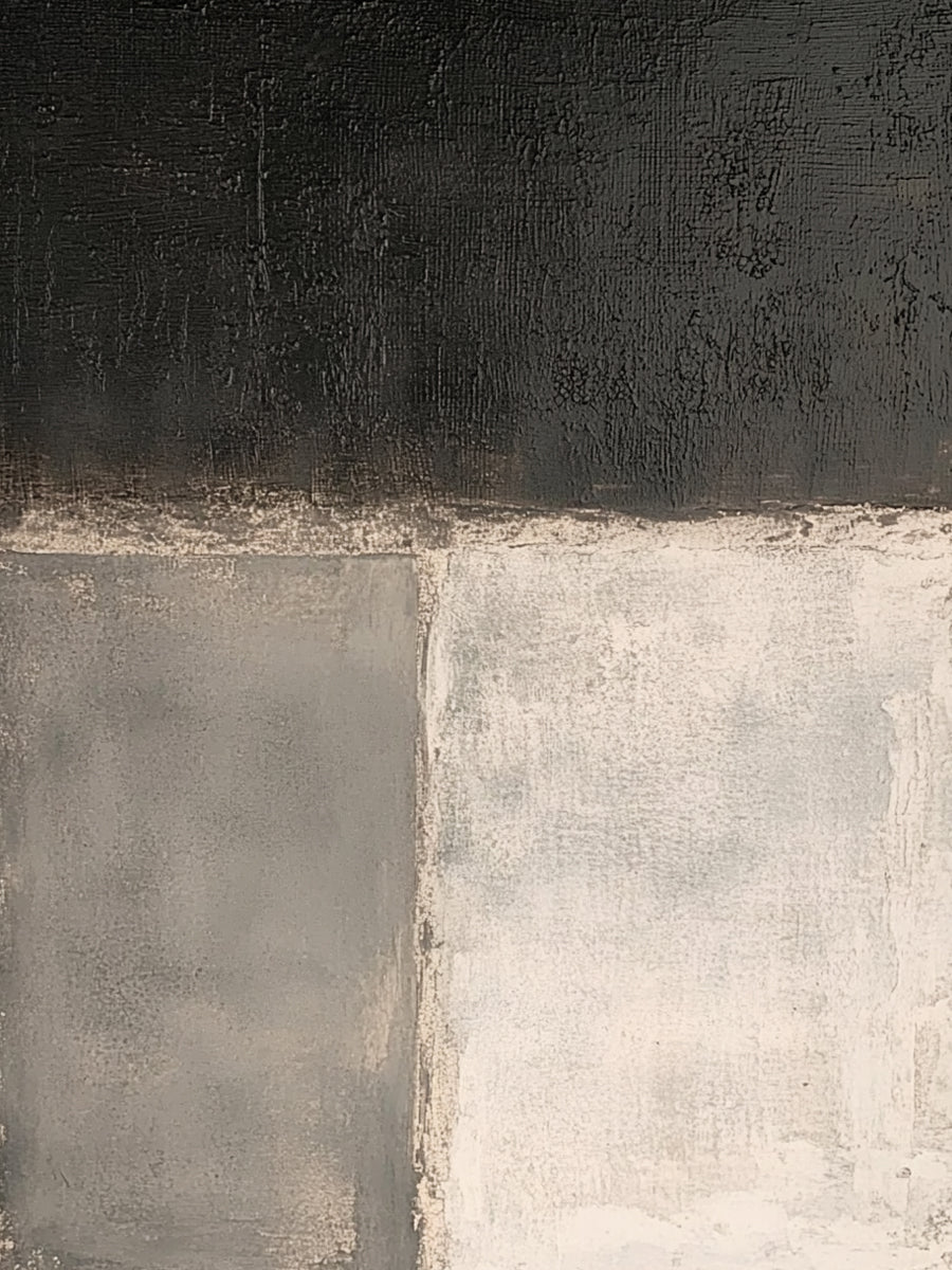 General Abstract Black Beige Wall Art for Living Room Decor AURA365