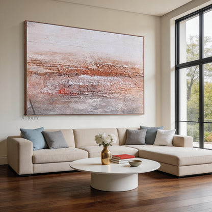 Wabi Sabi Red Beige Home Decor for Cozy Living Spaces AURA250