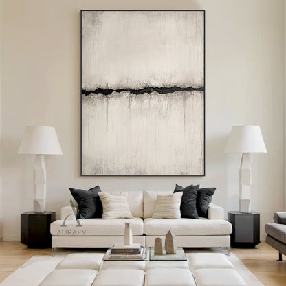 Wabi-Sabi Plaster Textured Abstract Art Japandi Minimalist High-Relief Beige Tactile Knife Stroke Wall Decor AURA721