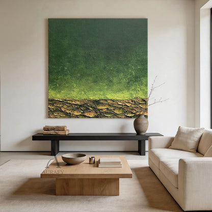 Modern Green Landscape Wall Art Stylish Home Decor Piece AURA407