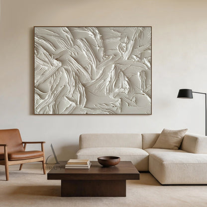 Minimalist Black Wall Art Sculpted High-Relief Tactile Matte Ribbed Modern Organic Design AURA424