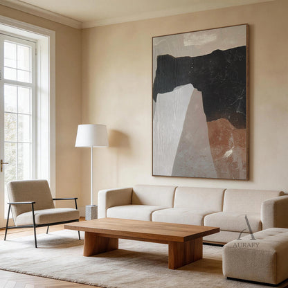 Brown General Abstract Wall Decor Art for Home Living Space AURA378