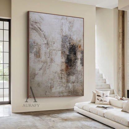 General Abstract Gray Wall Art for Modern Home and Office AURA236
