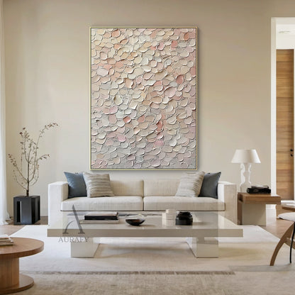 Tactile 3D Textured Brown Abstract Art Modern Organic Sculpted Canvas Wall Decor AURA459