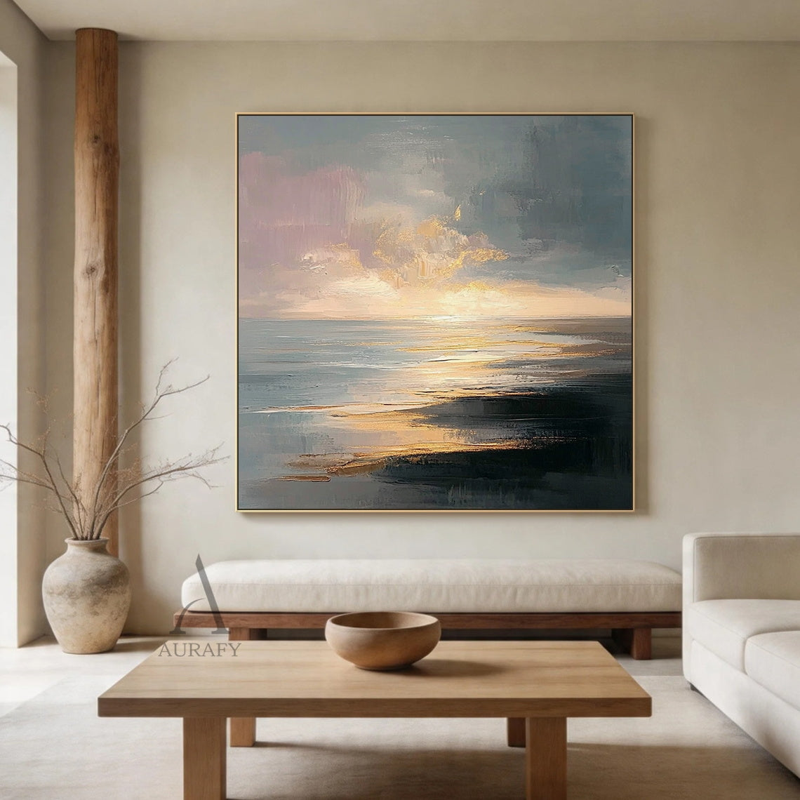 Minimalist Black Wall Art Cracked Tactile Surface High-Relief Wabi-Sabi Inspired Decorative Artwork AURA427