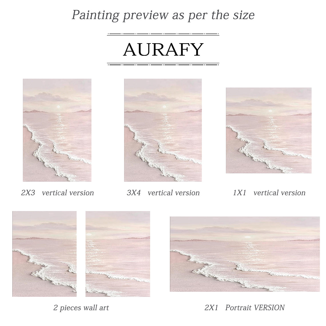 Blush Shore-Beige & Pink 3D Textured-AURA065