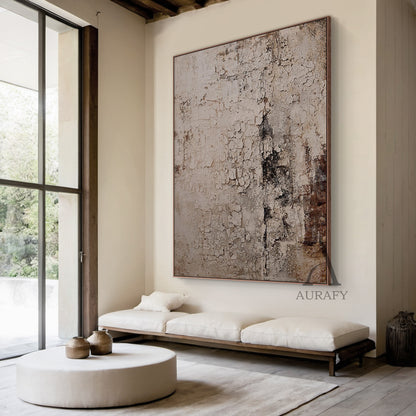 Gray Wabi Sabi Ceramic Vase for Minimalist Living Room Decor AURA242