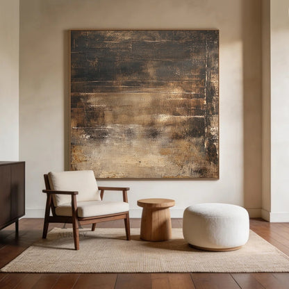Unique Brown WABI SABI Decor Piece for Cozy Living Areas AURA404