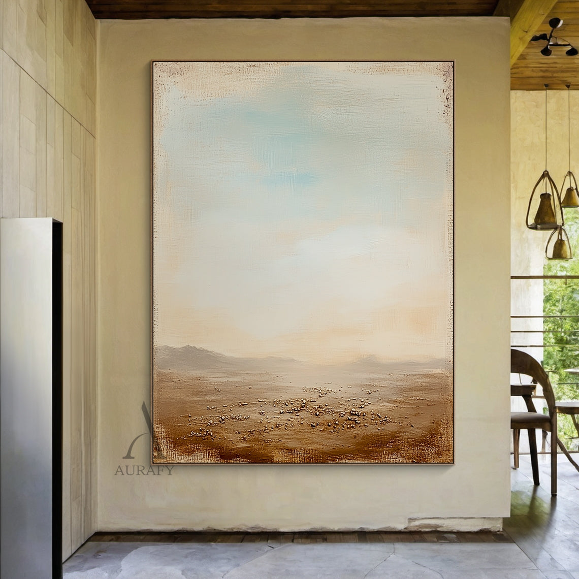 Minimalist Desert Landscape Wall Art - AURA699