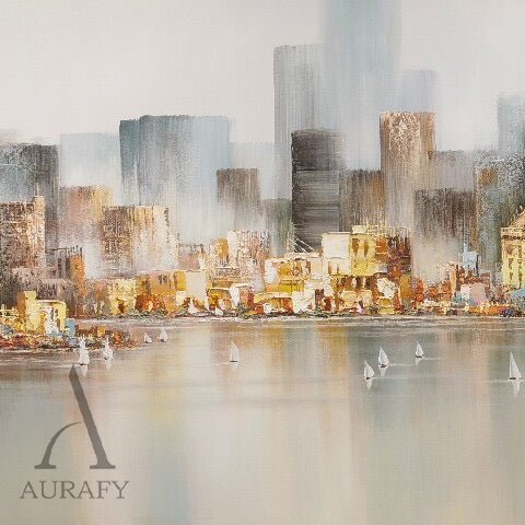 Chic Modern Gray Gold Urban City Style Fashion Accessory AURA373